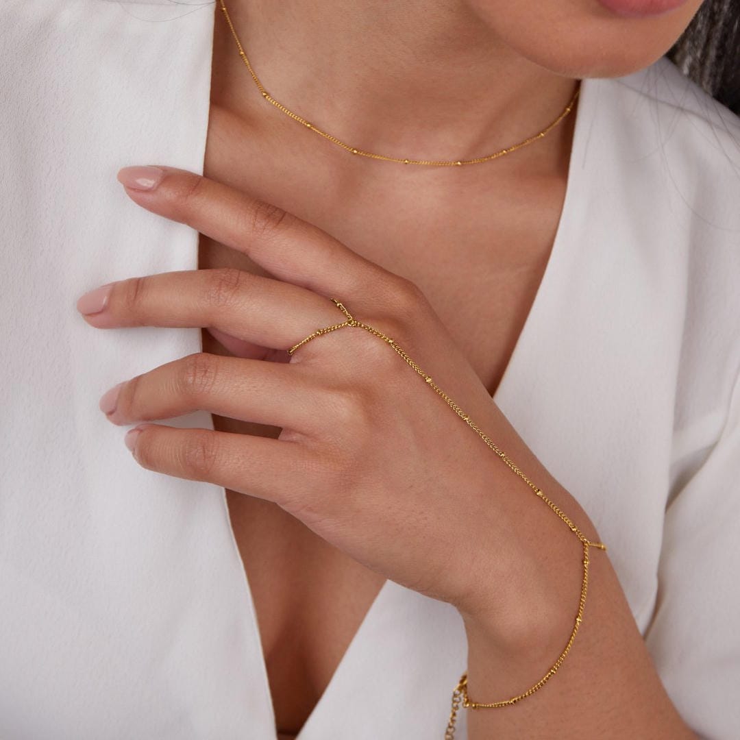 18K Gold / Adjustable (Fits US6-8)