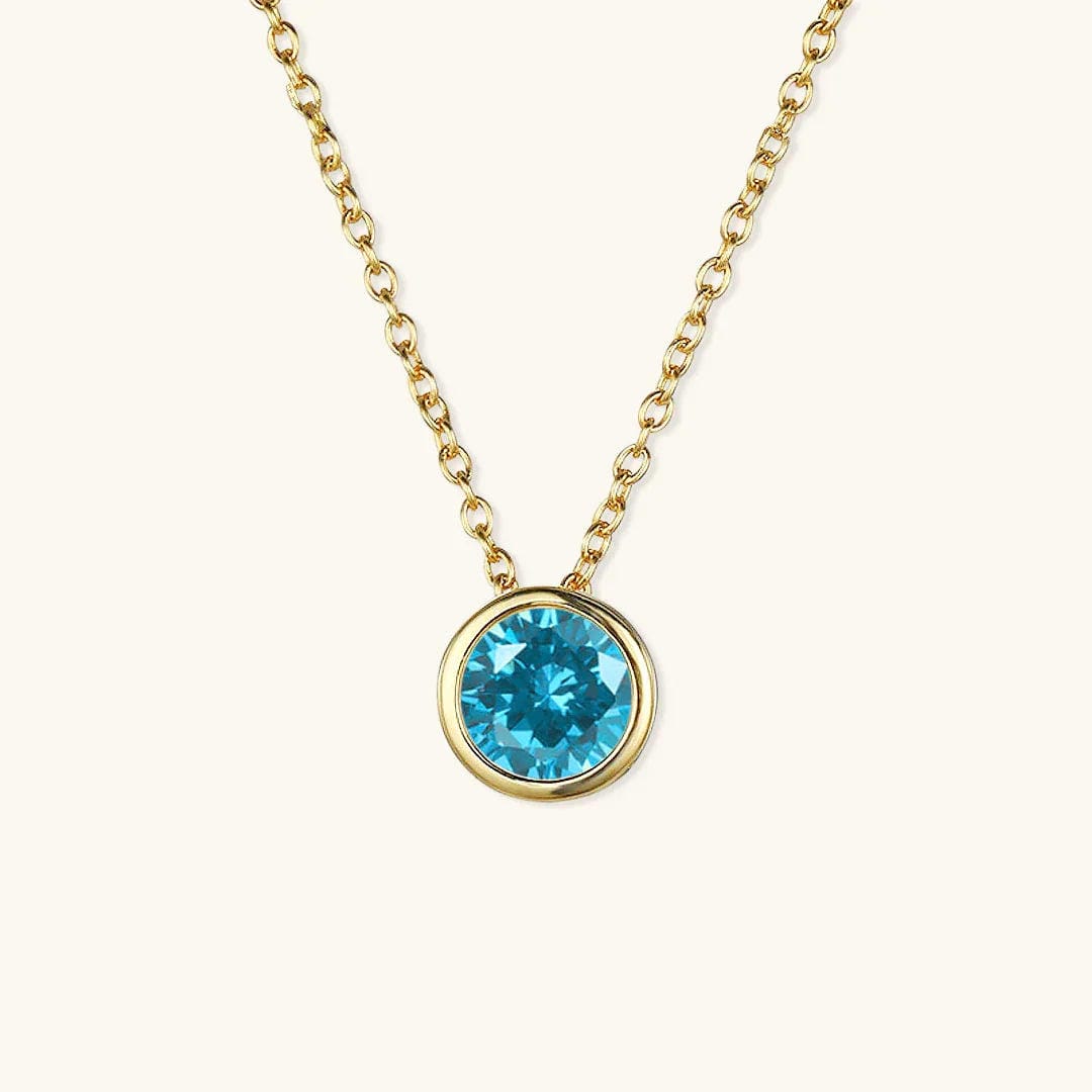 Gold / December - Aquamarine