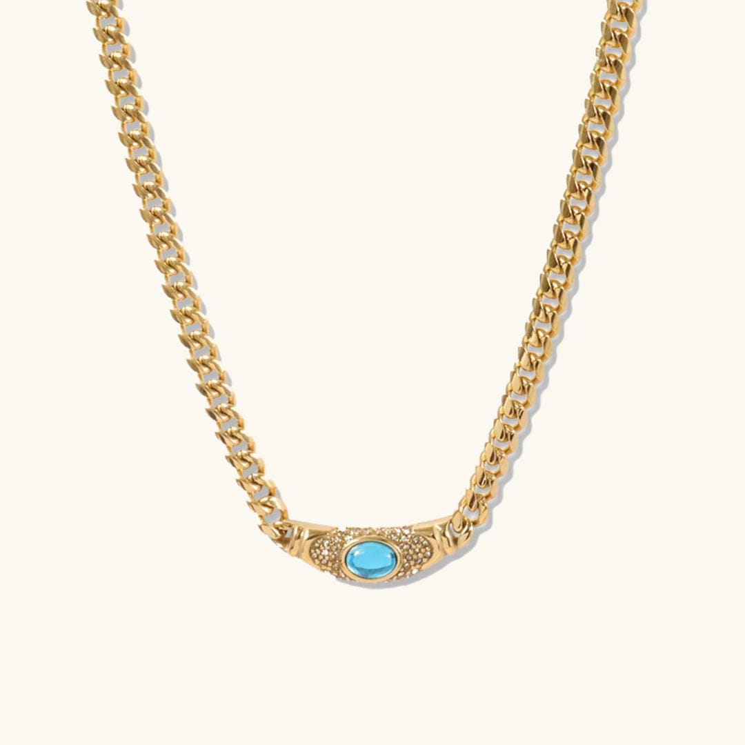 Gold / Aquamarine