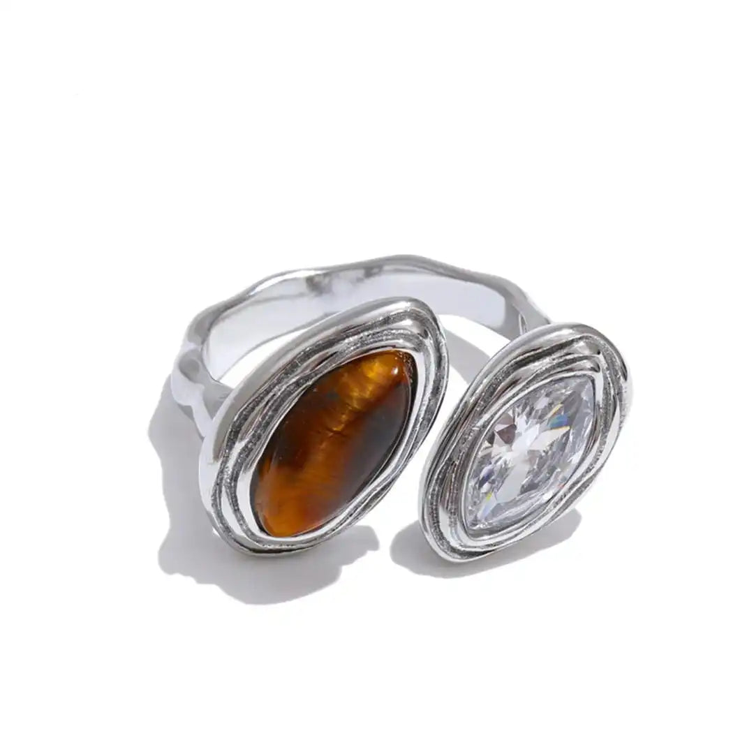 White Gold and Brown / Adjustable